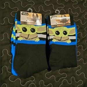 Star Wars‎ Grogu Baby Yoda 6 Pair Sock Set Mens 6–12 NWT